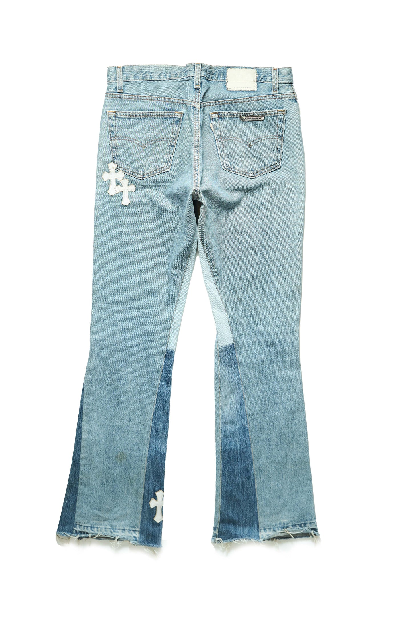 Chrome Hearts Gallery Dept. Flare Jeans with Patches