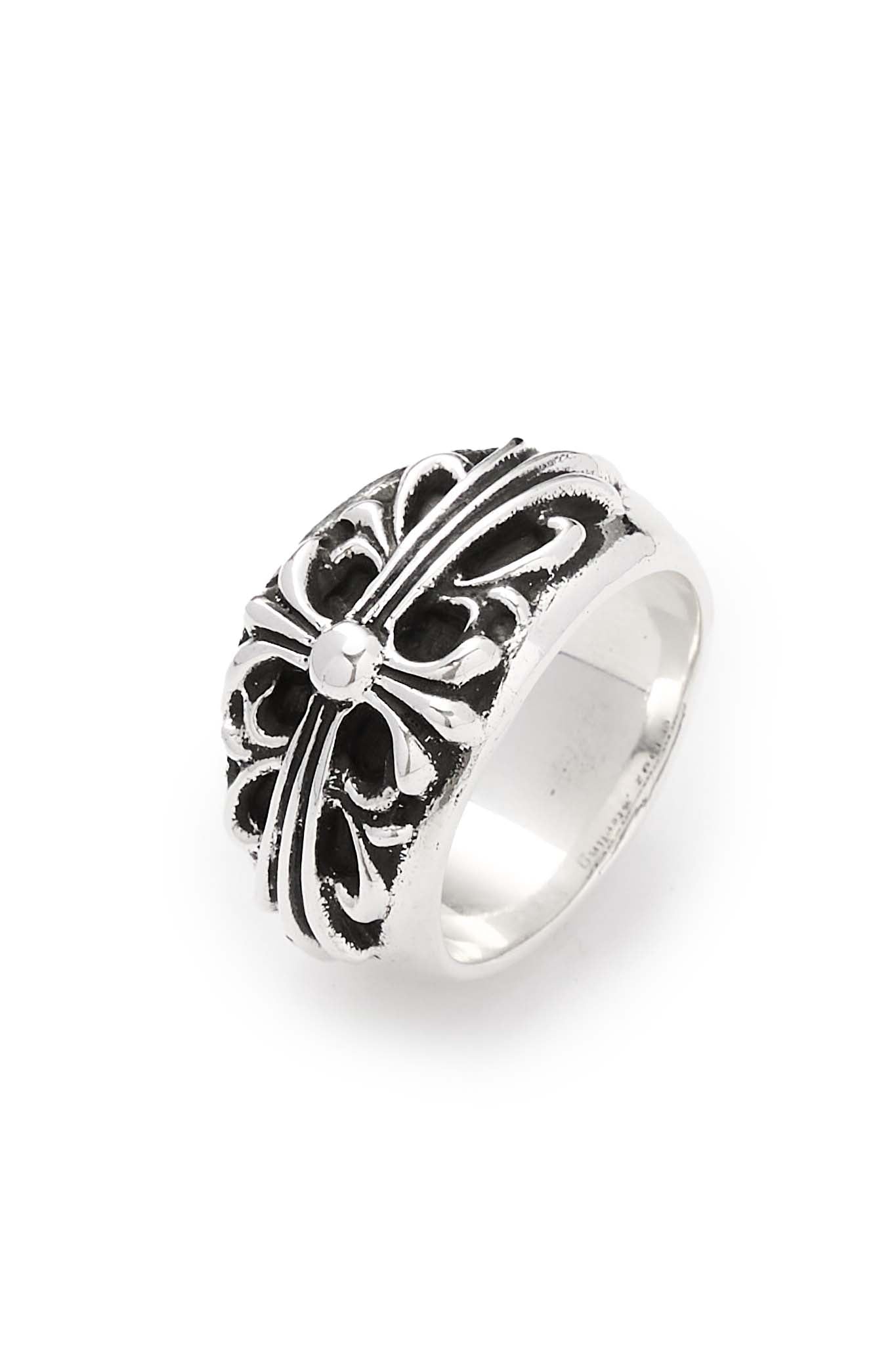Chrome Hearts Floral Cloth Silver Ring