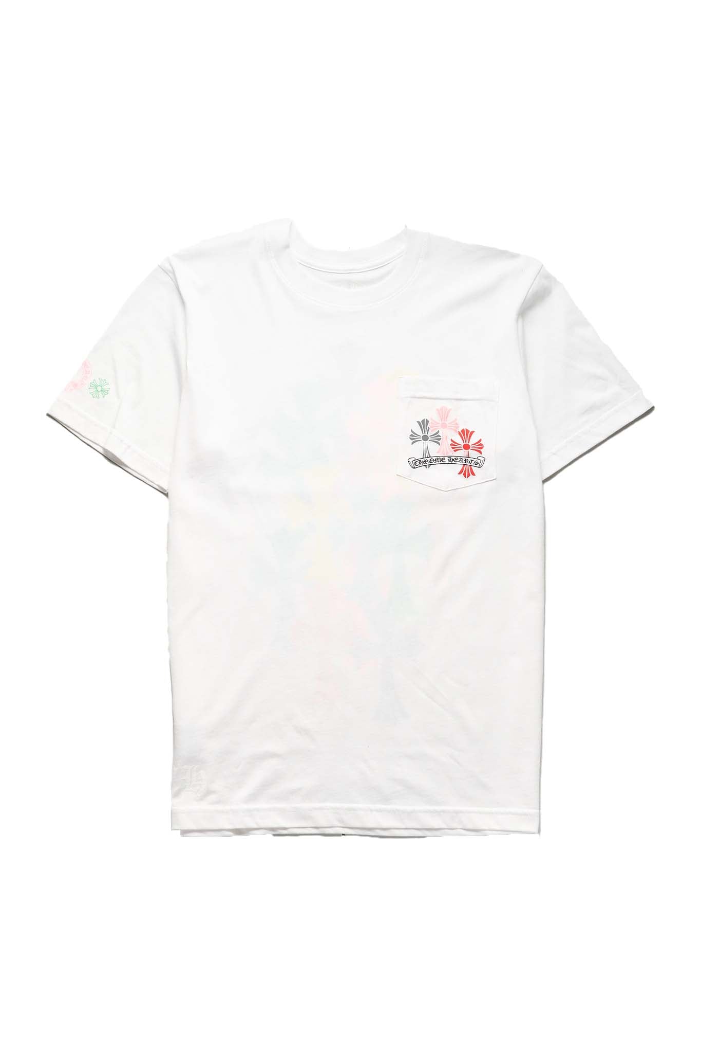Chrome Hearts Multi-color Cross White T-shirt