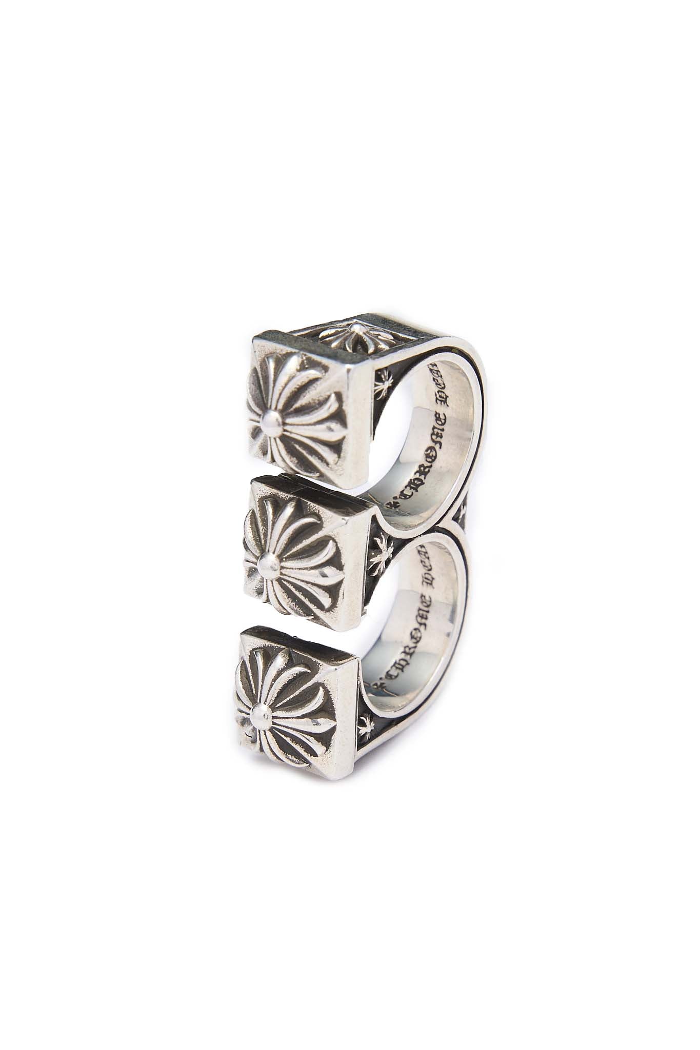 Chrome Hearts Double Brass Knuckle Ring