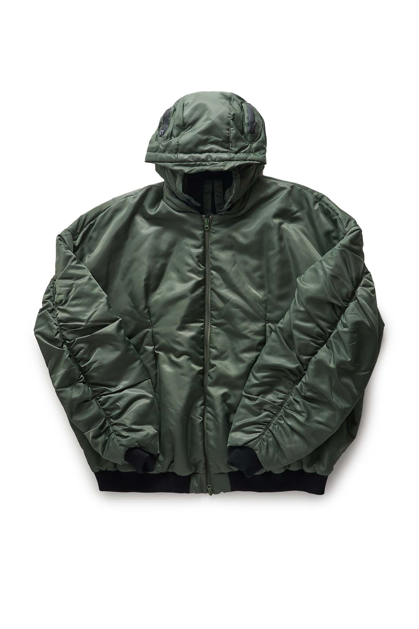 KUSIKOHC Green Helmet Bomber Jacket