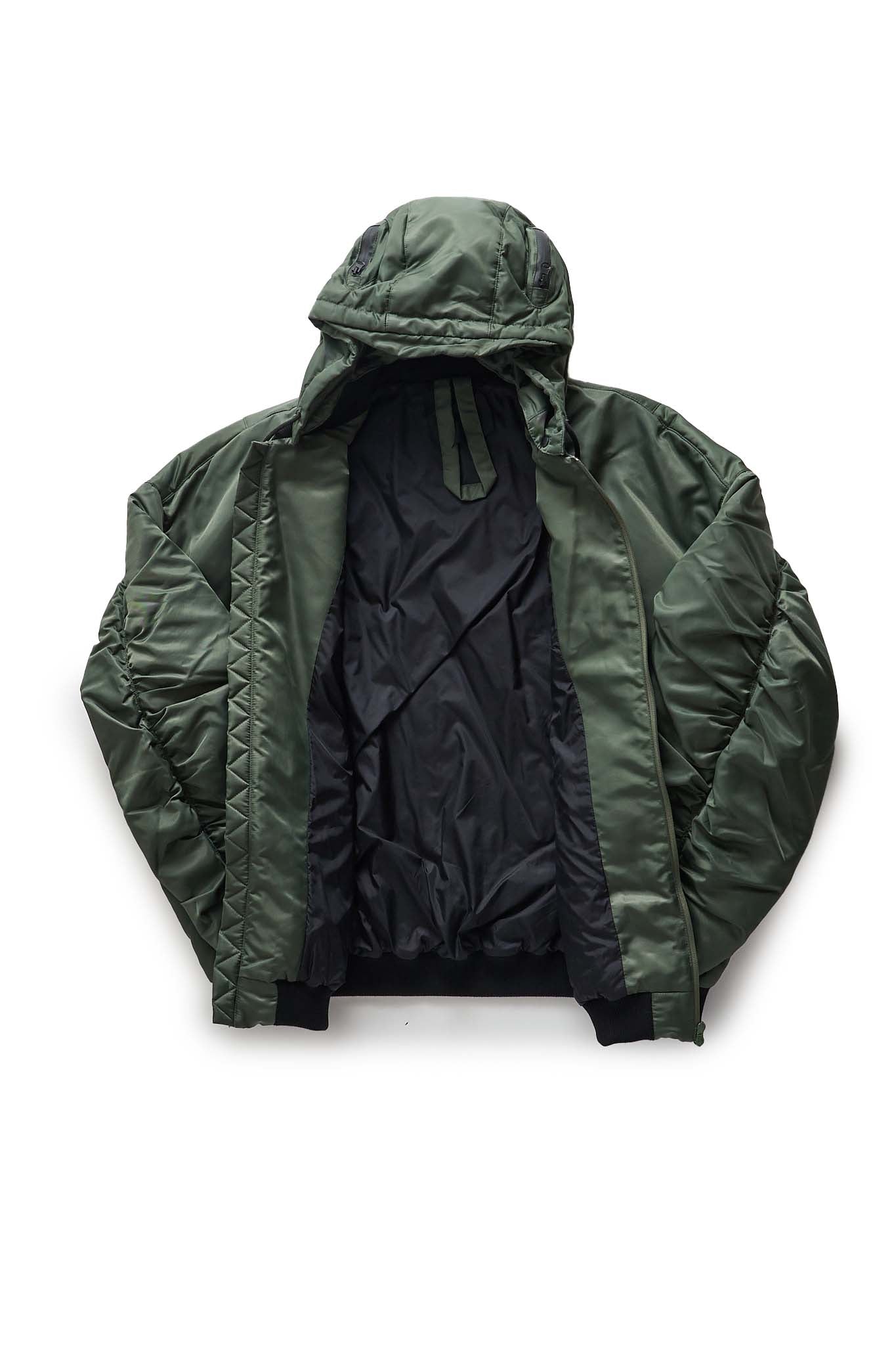 KUSIKOHC Green Helmet Bomber Jacket