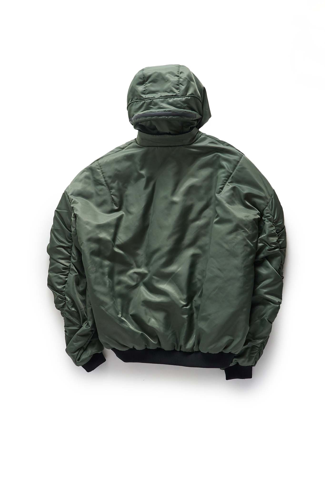 KUSIKOHC Green Helmet Bomber Jacket