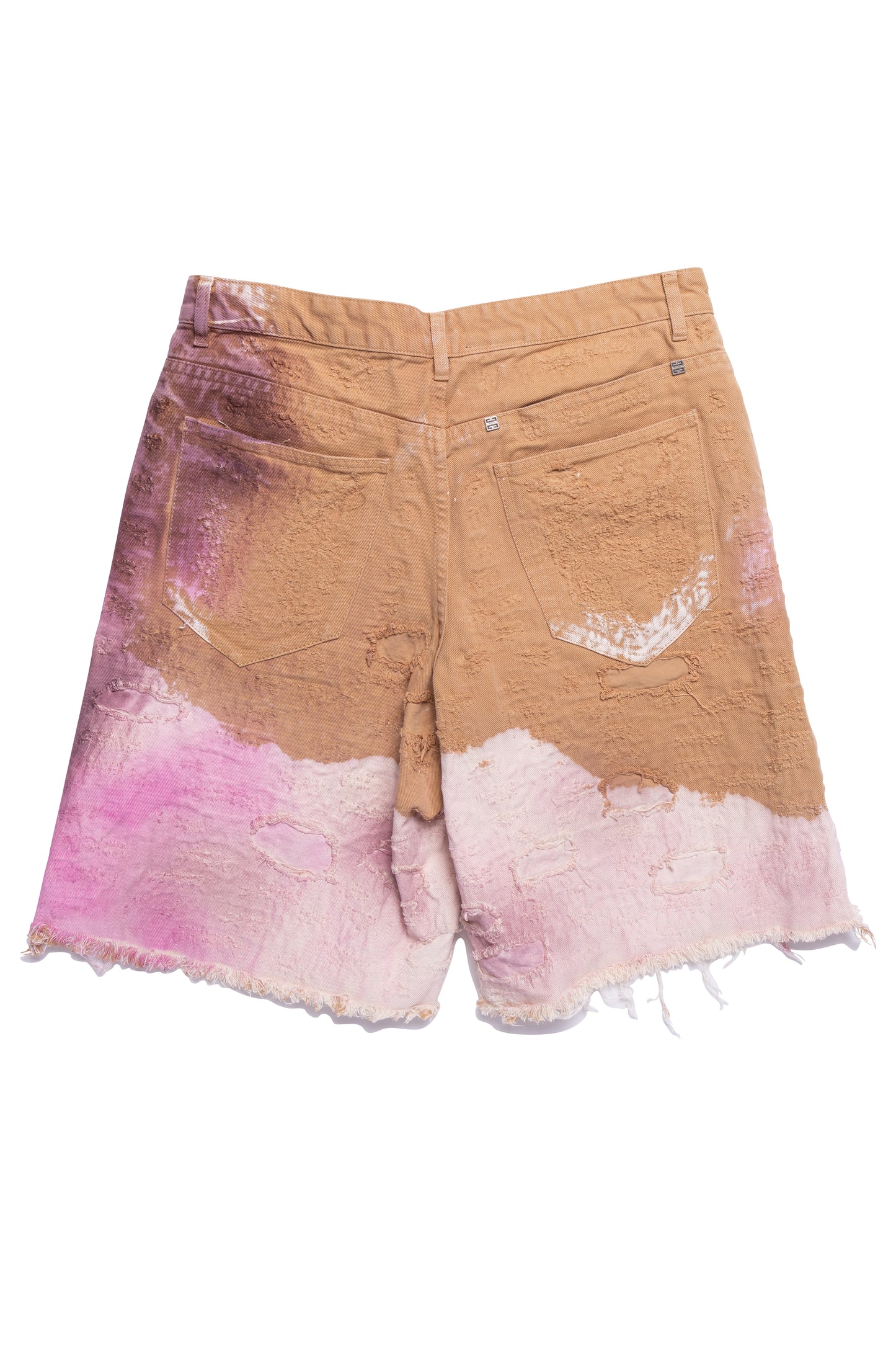 Givenchy Denim Shorts Skate Fit Brown/Pink - Xia Office