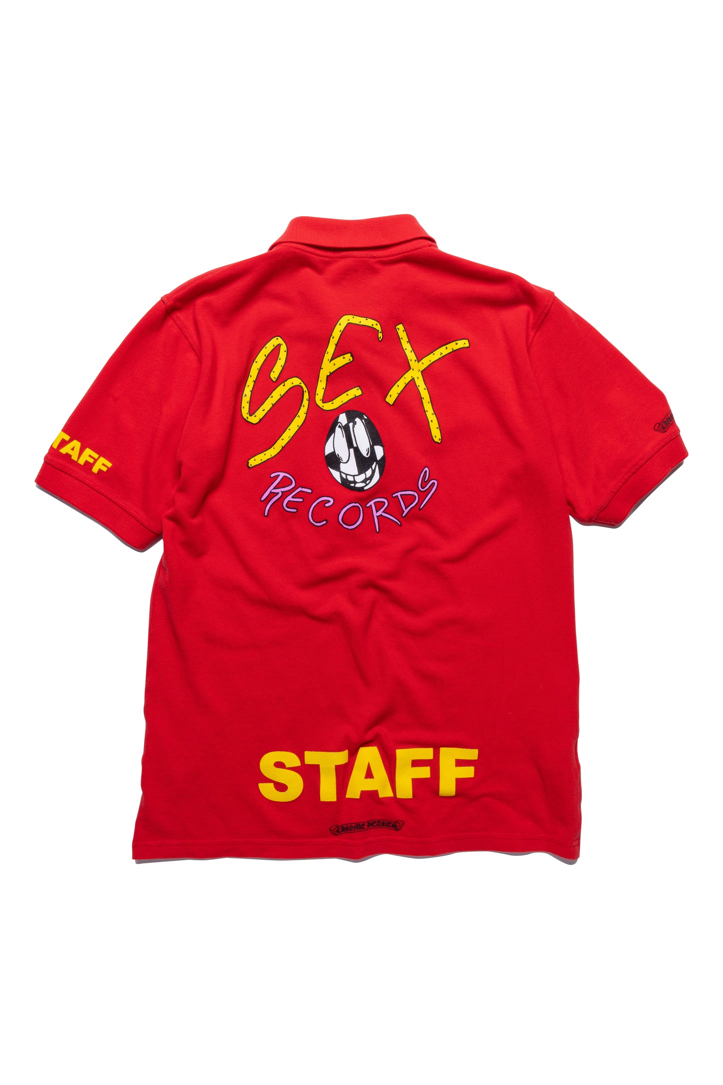 Chrome Hearts x Matty Boy Sex Records Red Polo STAFF T-shirt - Xia Office
