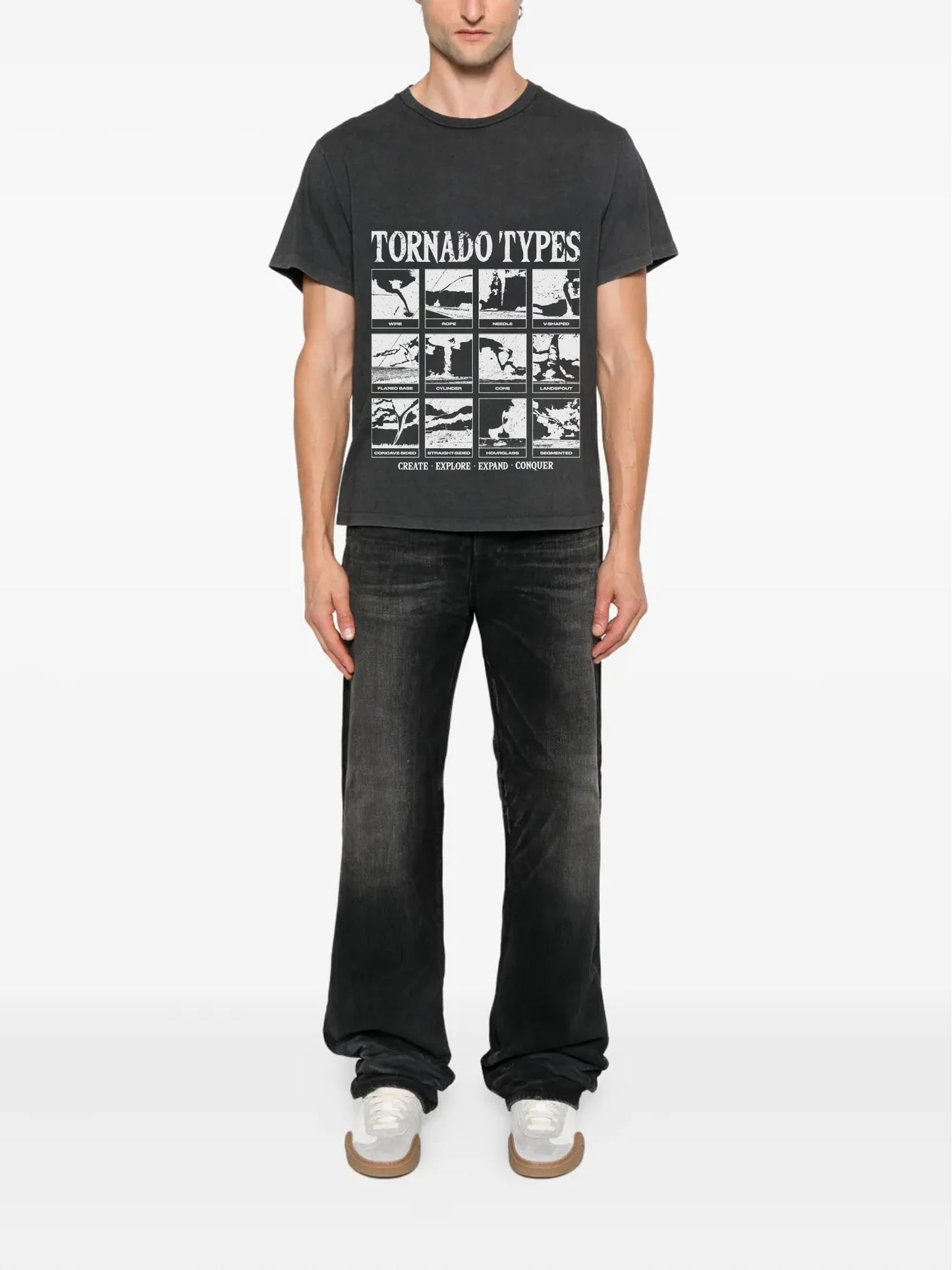 CEEC Tornado Type T-shirt in Washed Black