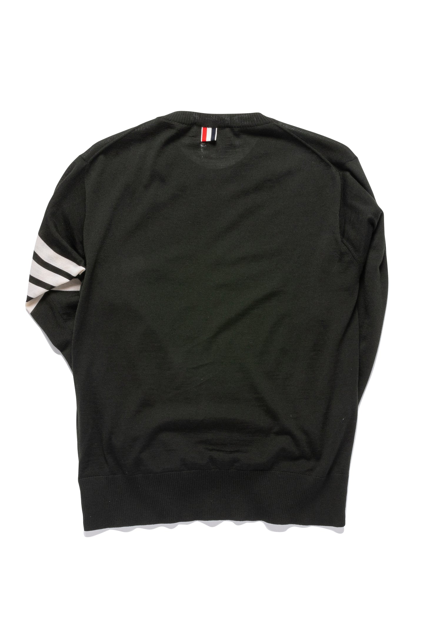Thom Browne Striped Merino Wool Sweater Gray - Xia Office