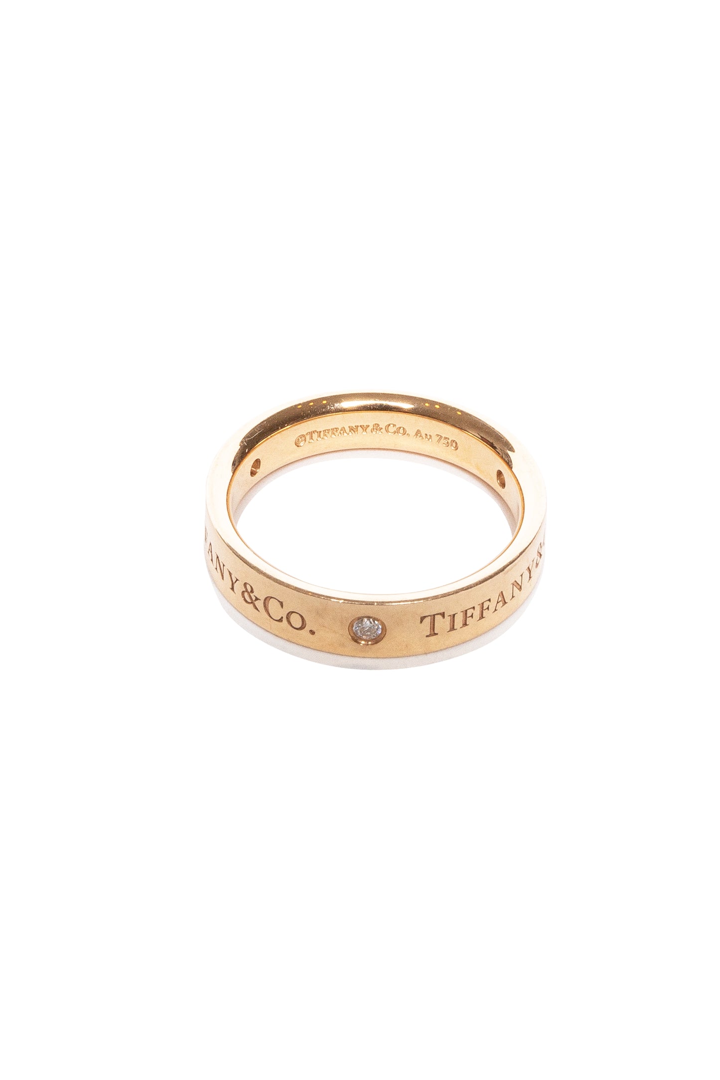 Tiffany & Co 18k Rose Gold Diamond Band - Xia Office