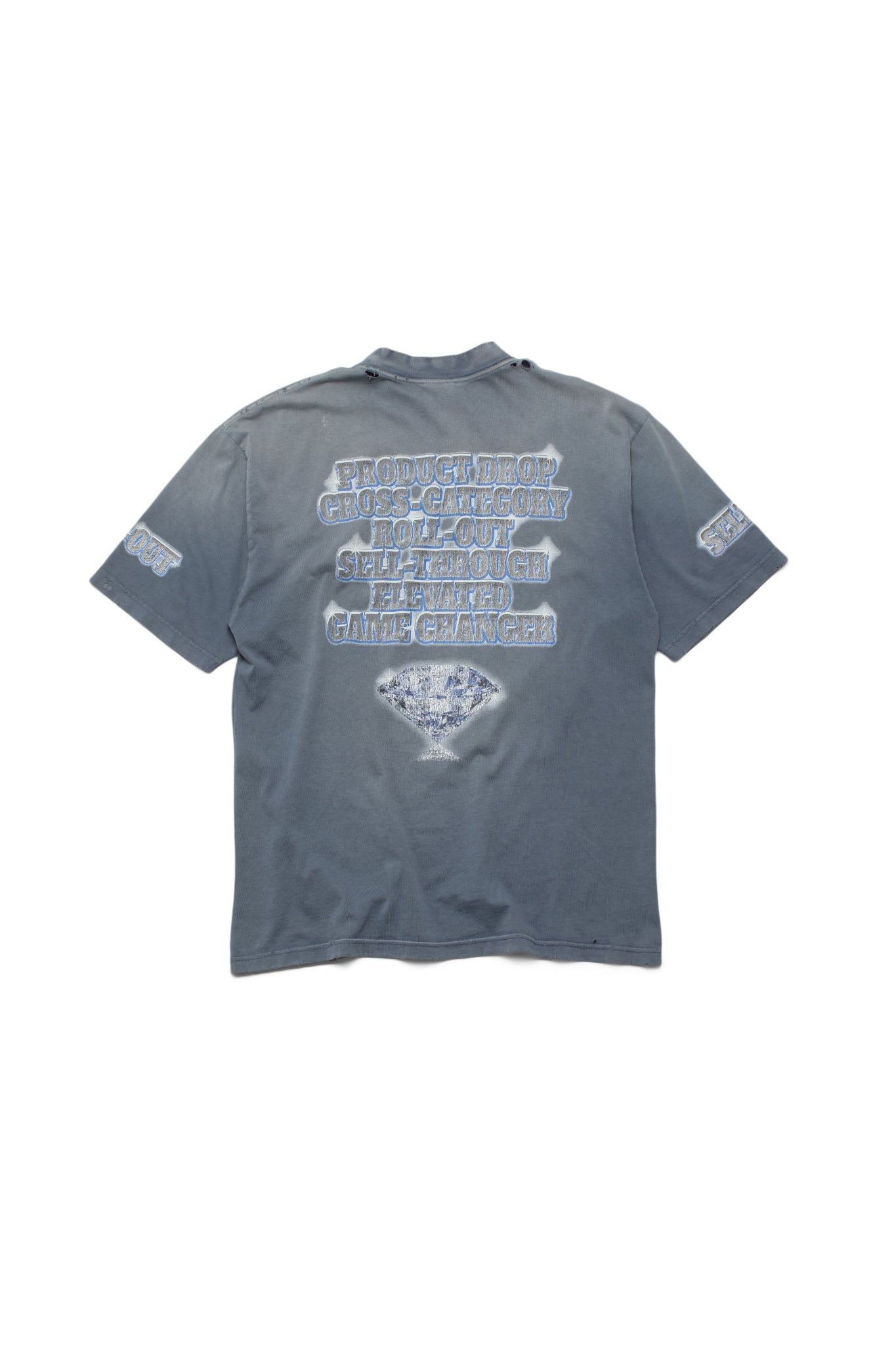 Balenciaga 24ss Now Buy Now Black Washed T-shirt