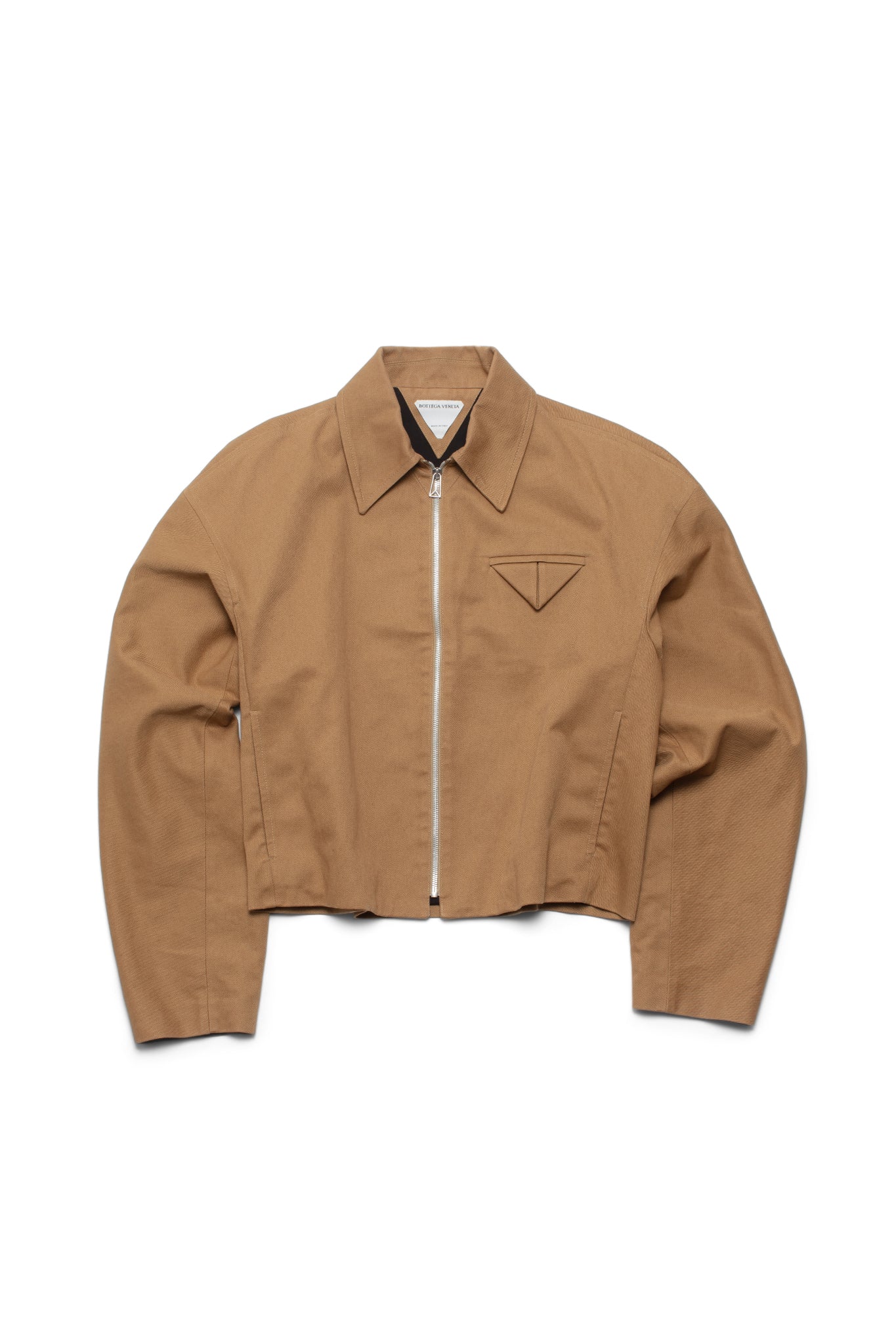 Bottega Veneta Cotton-Twill Blouson Jacket Camel