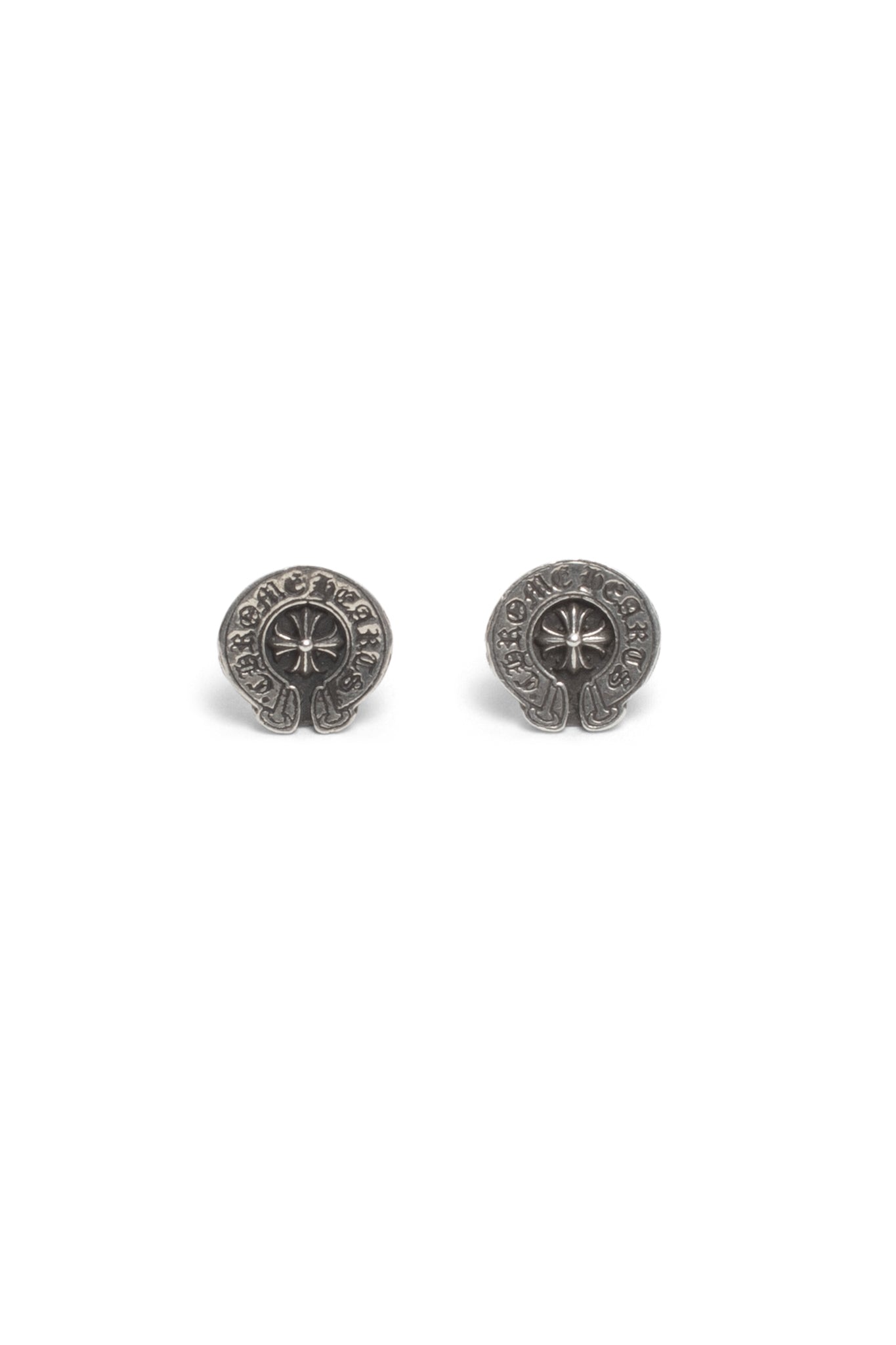 Chrome Hearts Cross Horseshoe Ear-studs