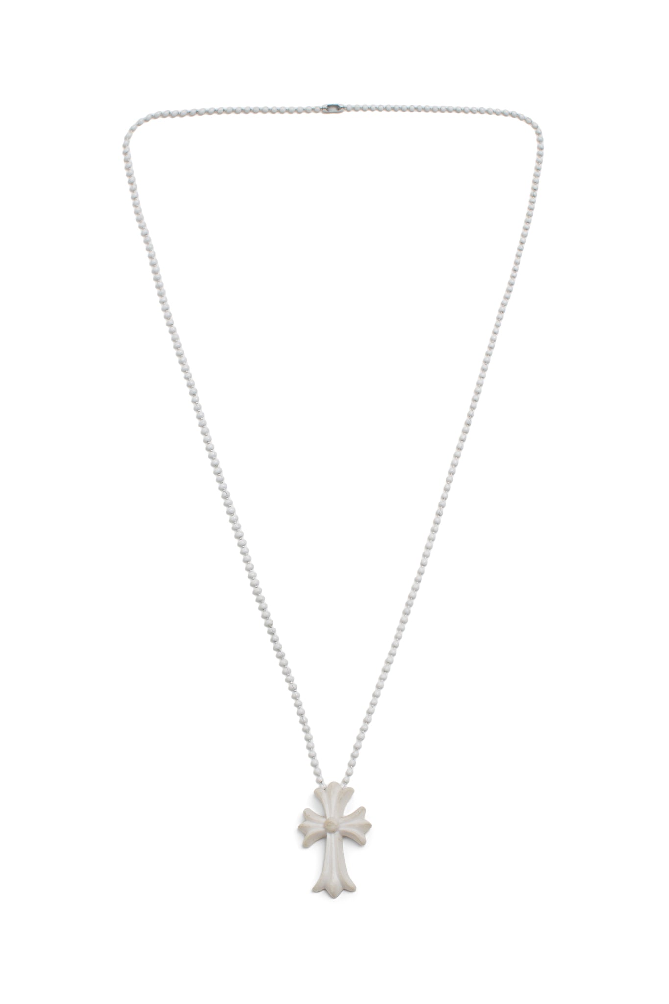 Chrome Hearts Silichrome Cross Pendant Necklace
