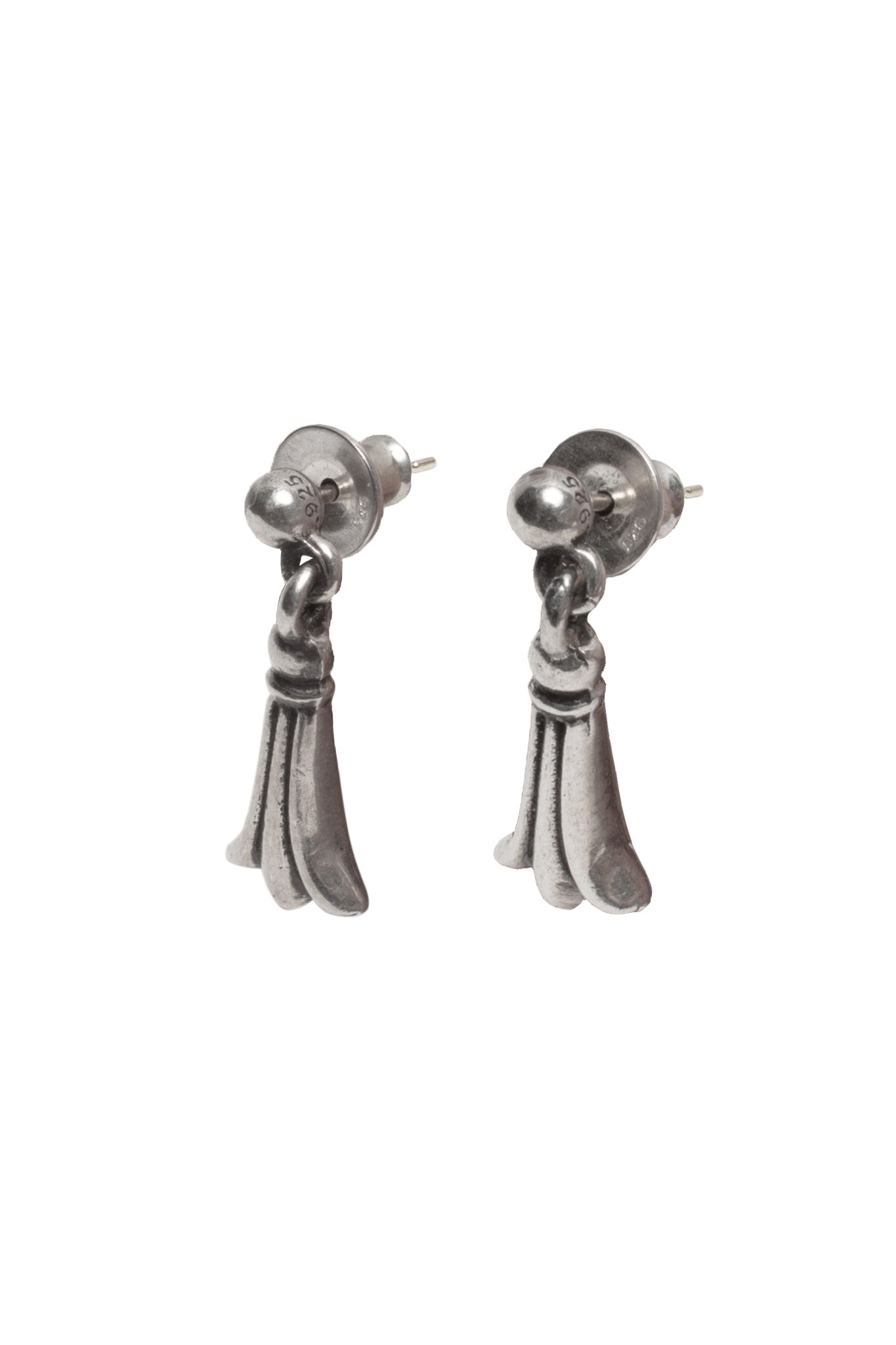 Chrome Hearts Crosstail Link Silver Earring