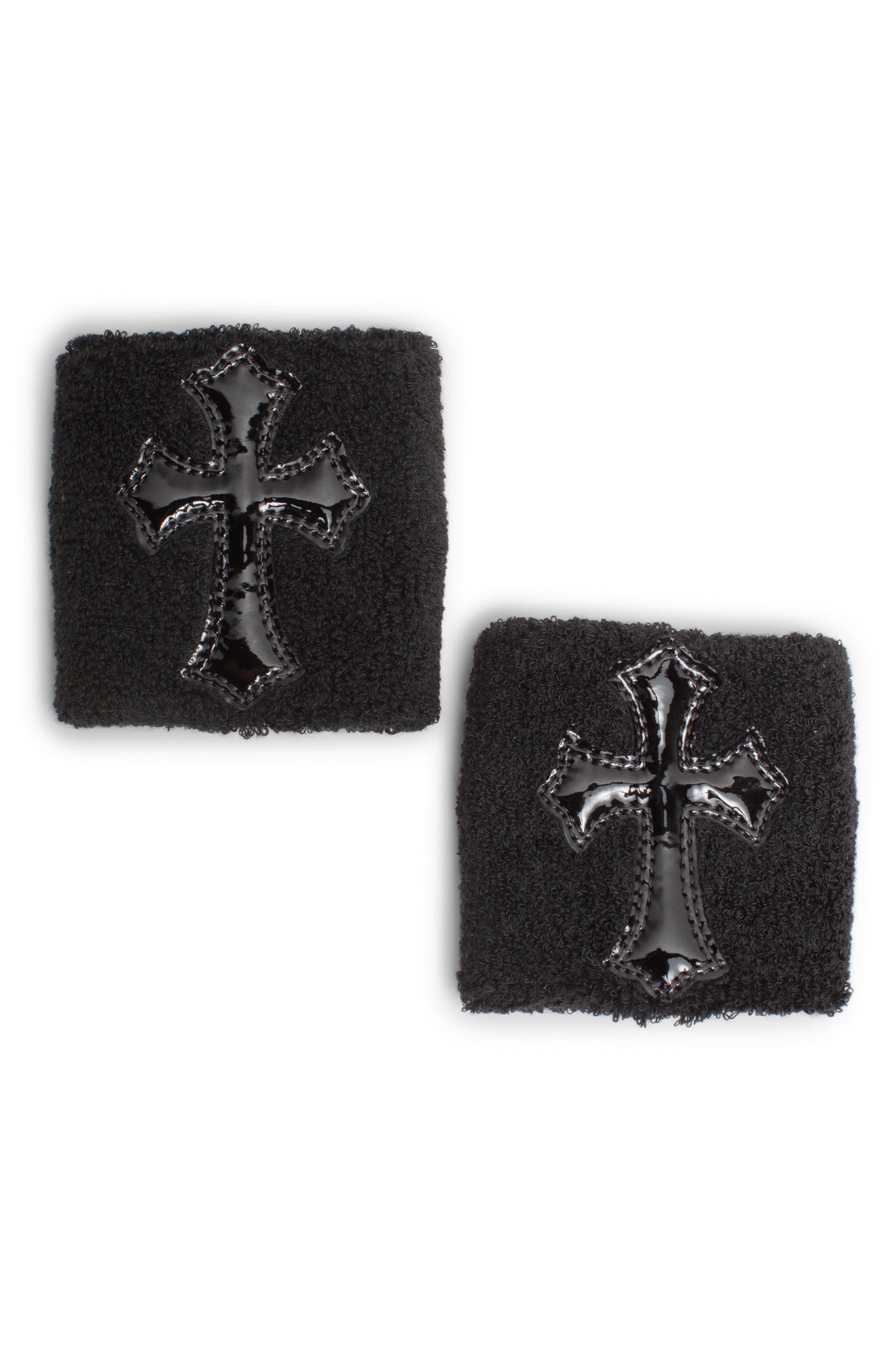 Chrome Hearts Cross Sweatband Set in Black