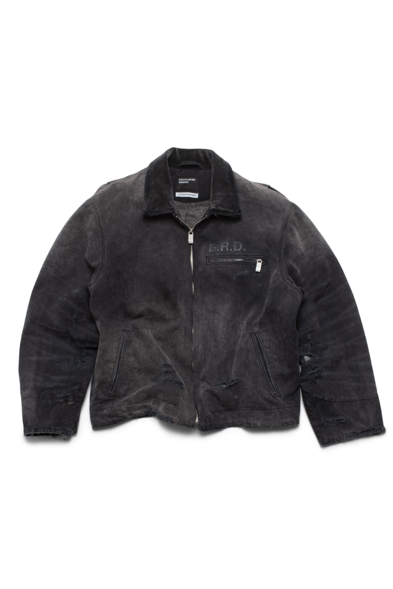 Enfants Riches Déprimés Black Blanket Lined Work Jacket