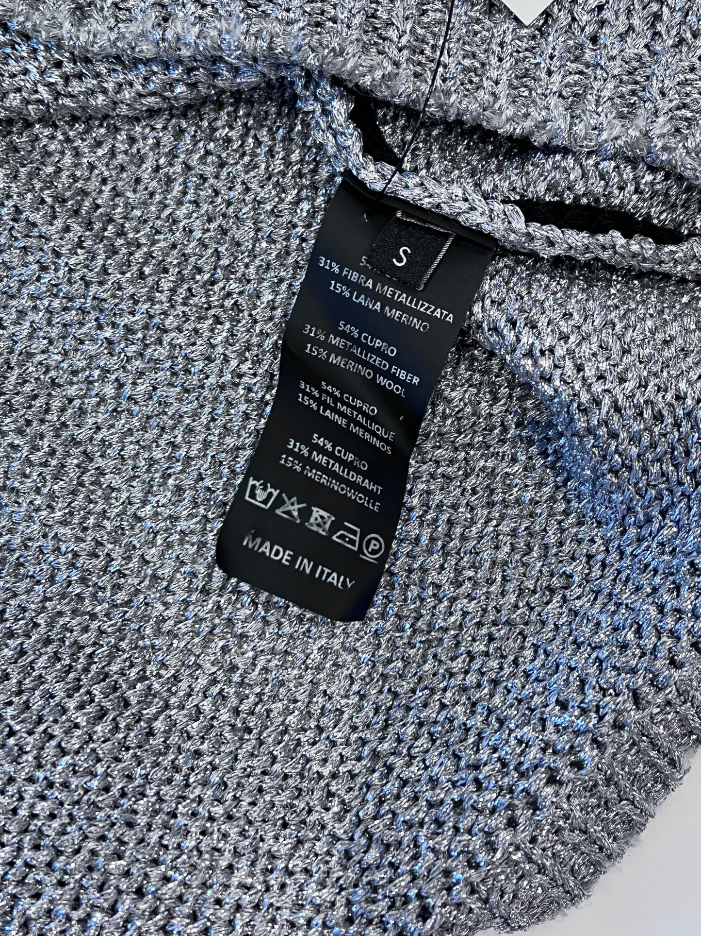 Raf Simons SS21 Metallic RS Knit Sweater - Xia Office