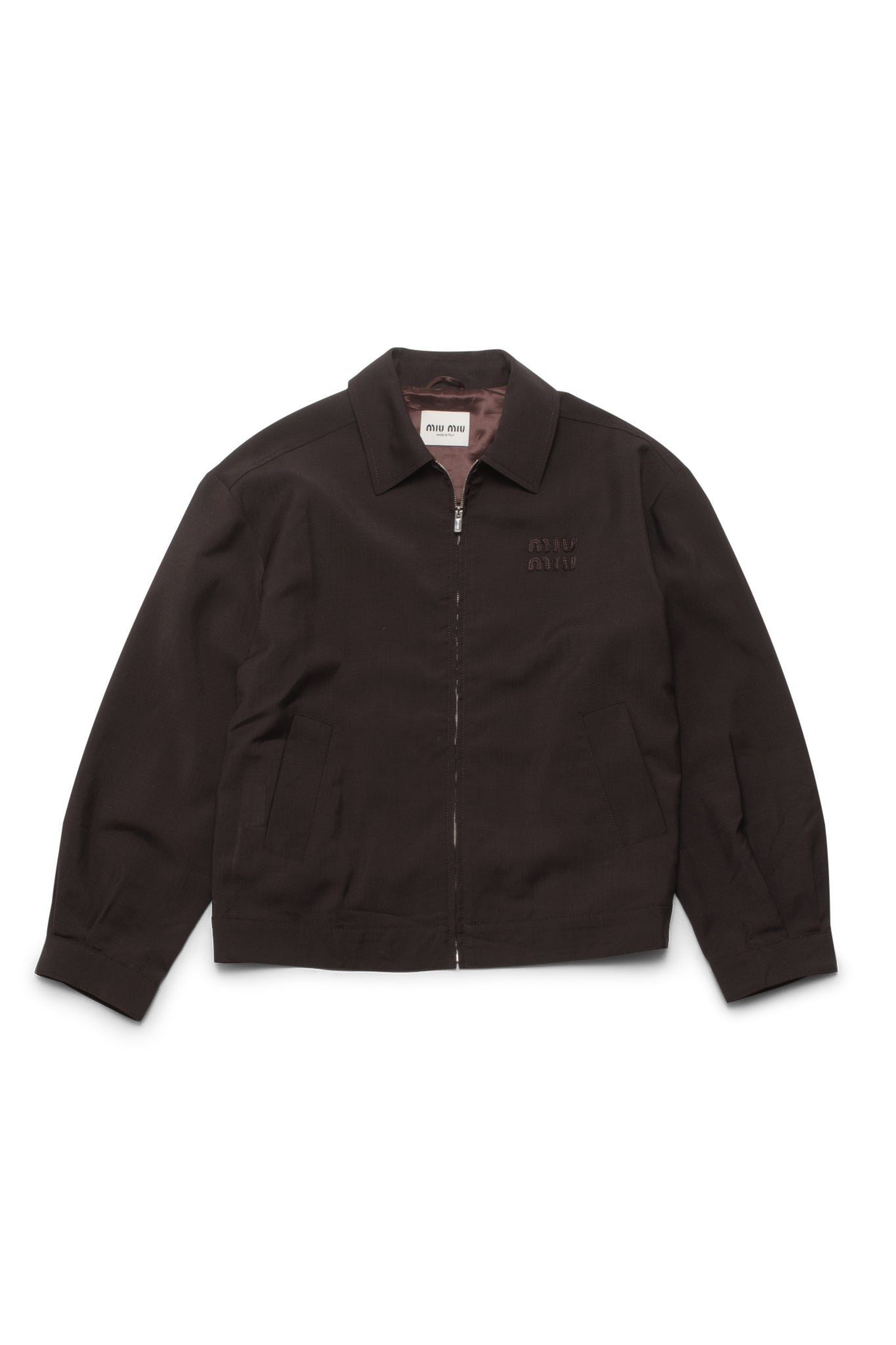 Miu Miu Ebony Mohair Blouson Jacket