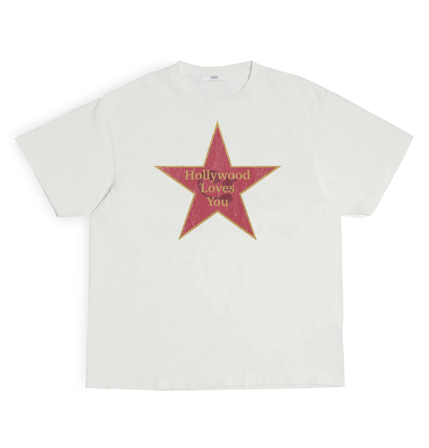 CEEC Hollywood Star T-shirt in Ivory