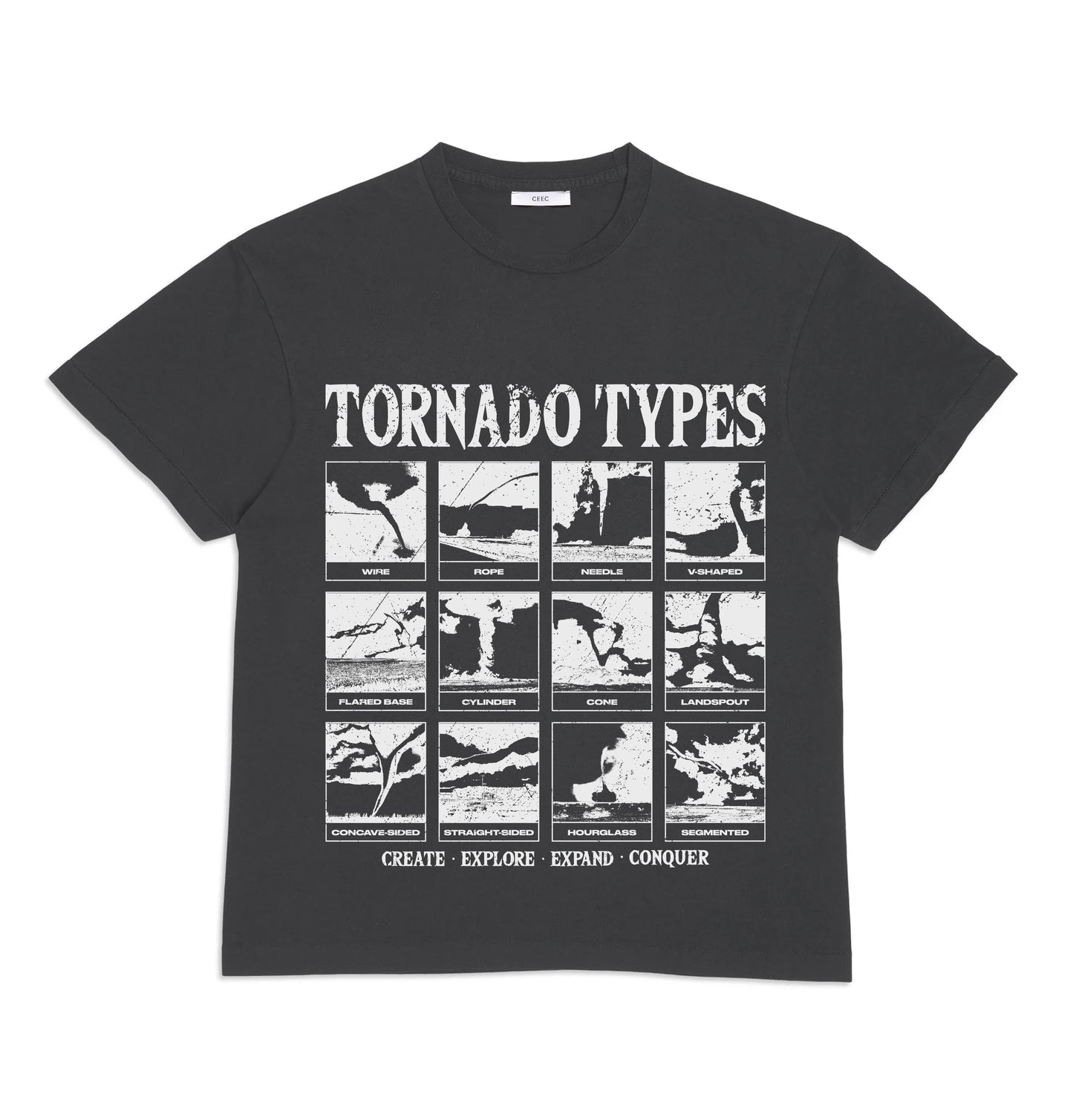 CEEC Tornado Type T-shirt in Washed Black