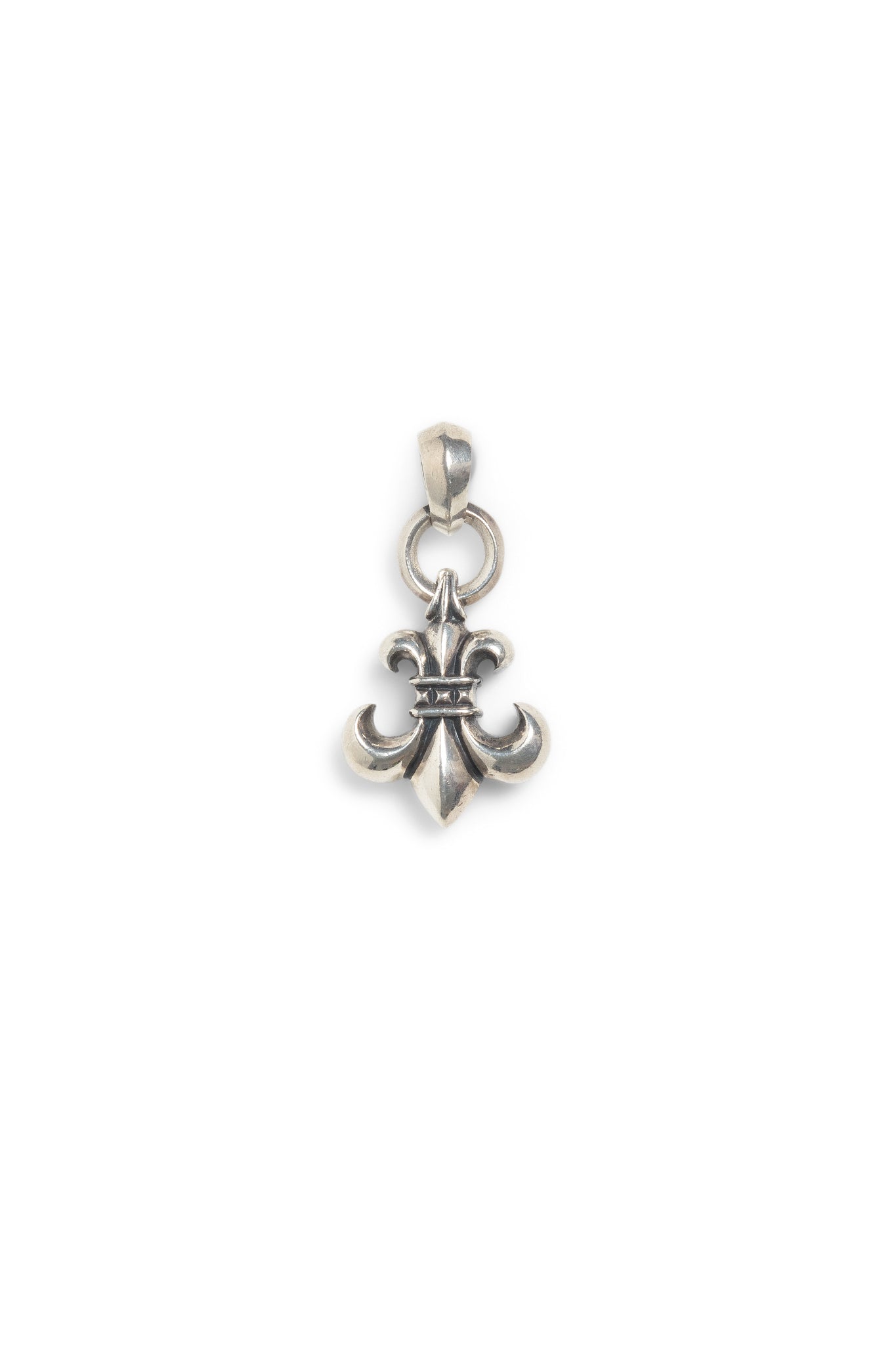 Chrome Hearts Silver BS Fleur Pendant (with Bale)