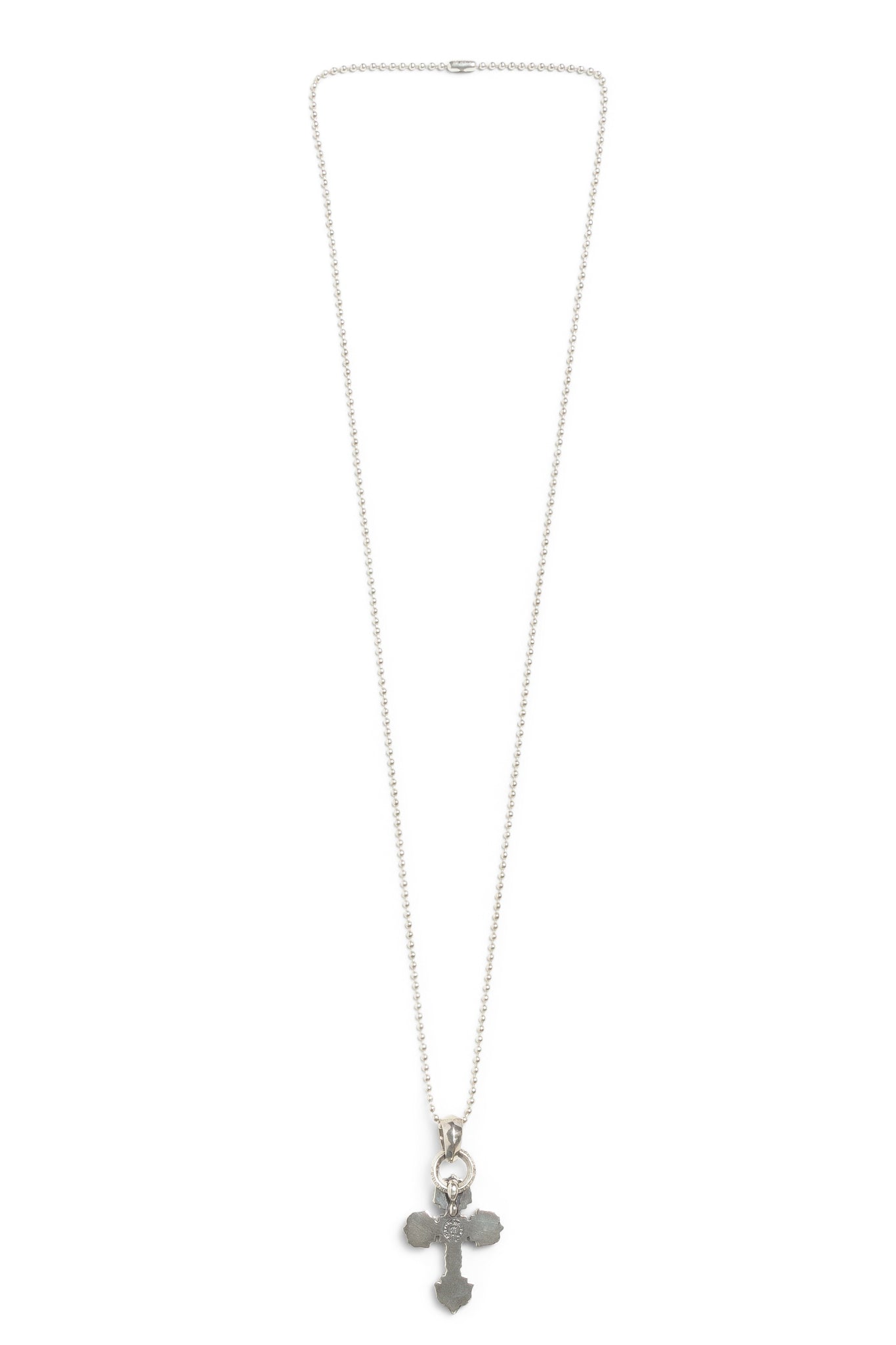 Chrome Hearts Filigree Cross Pendant with Ball Chain