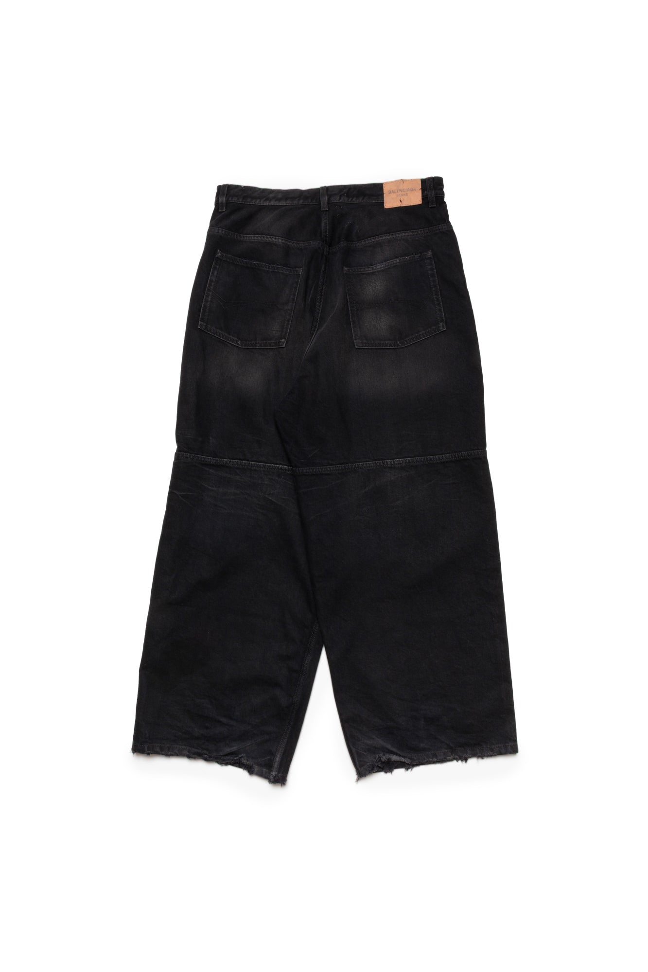 Balenciaga Men's Double Knee Pants in Black