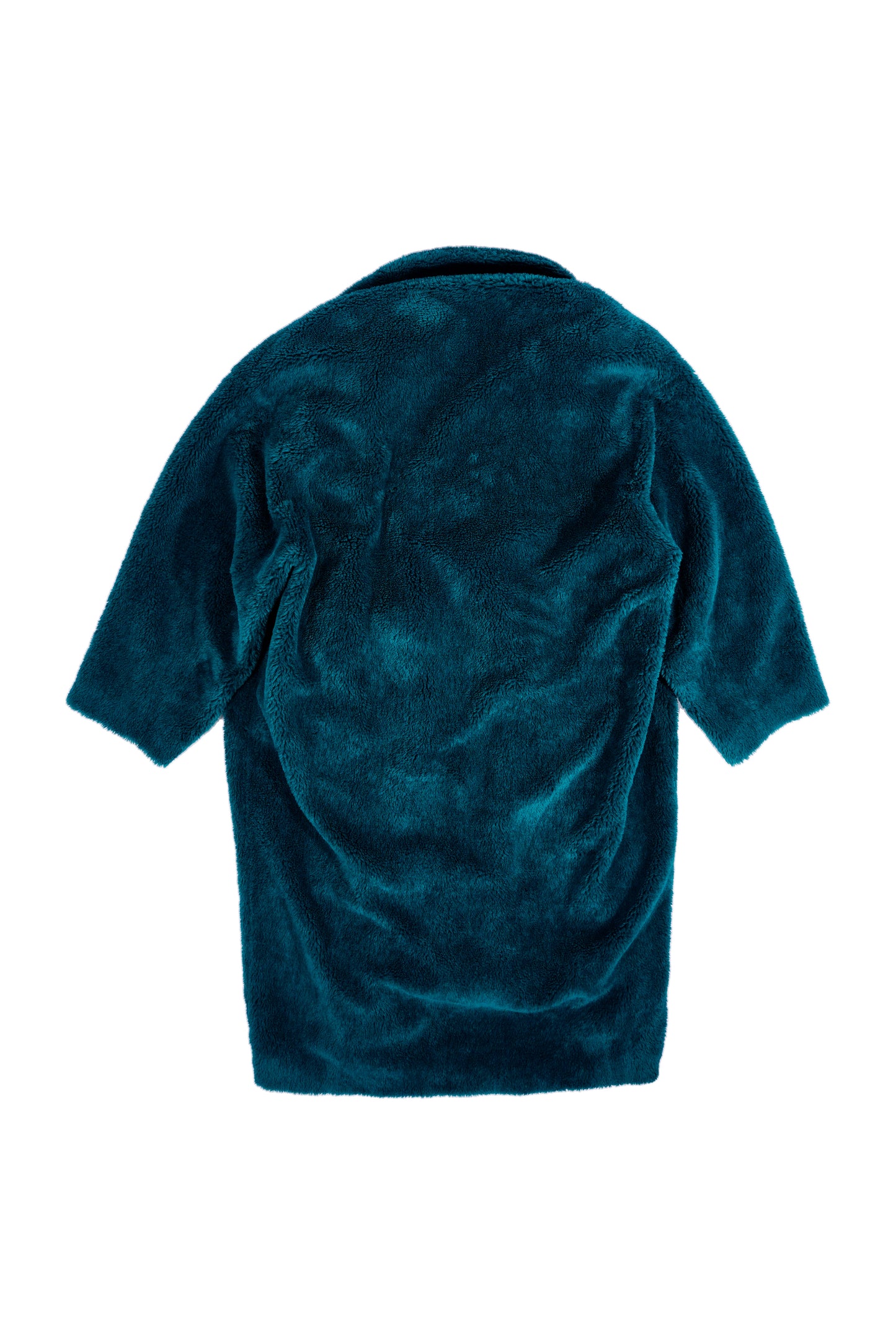 Balenciaga AW18 Teal Teddy Green Coat