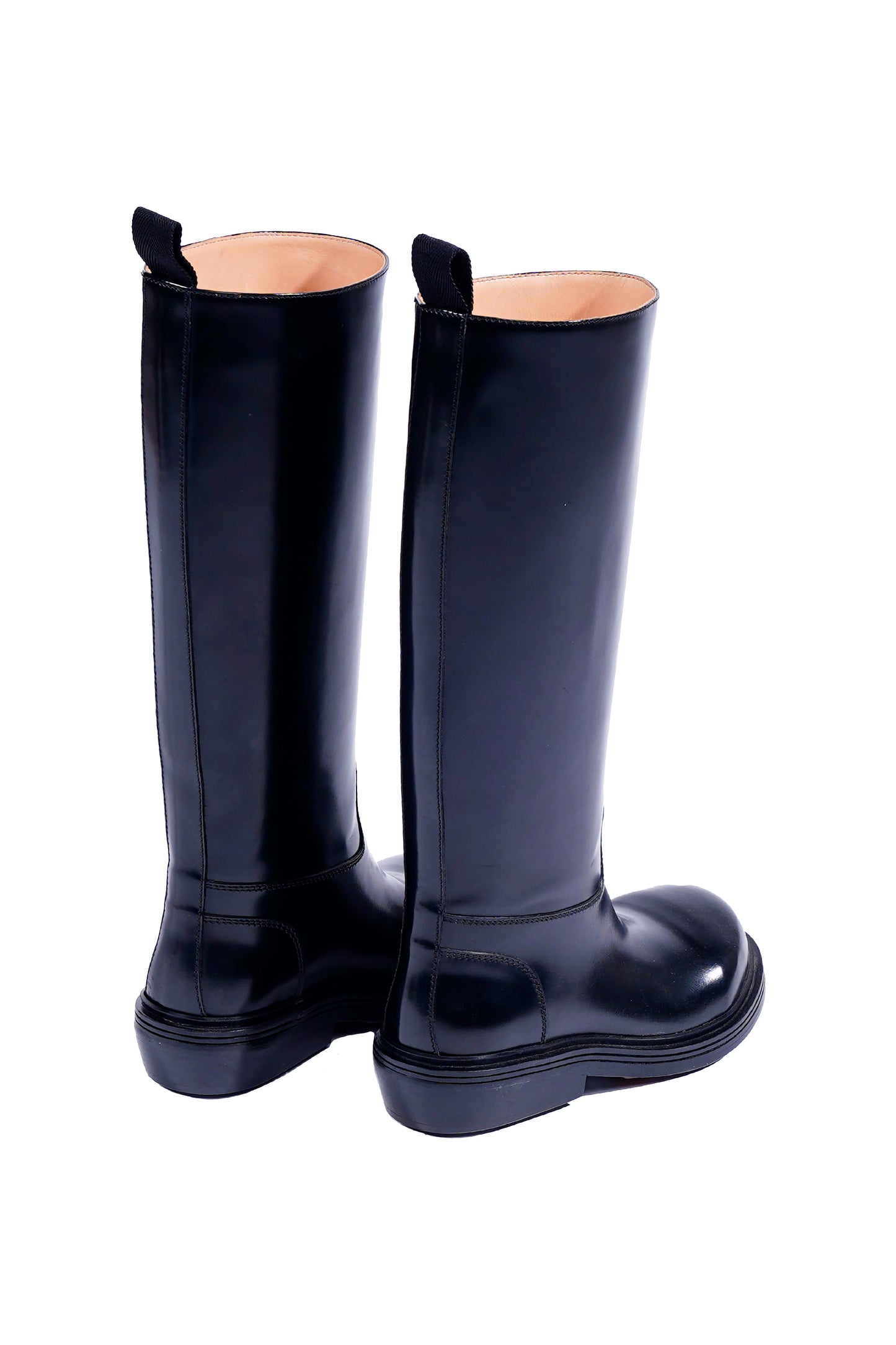 Bottega Veneta Leather Tall Fireman Boots