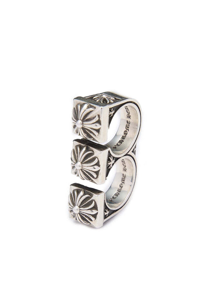 Chrome Hearts Double Brass Knuckle Ring