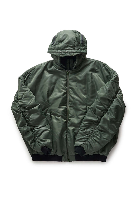 KUSIKOHC Green Helmet Bomber Jacket