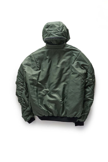 KUSIKOHC Green Helmet Bomber Jacket