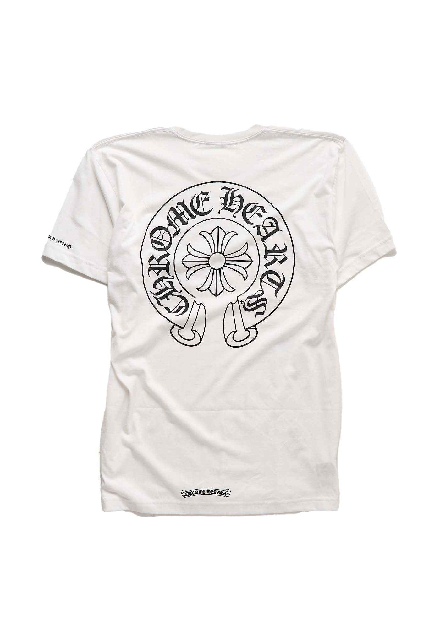 Chrome Hearts Horseshoe Logo White T-shirt
