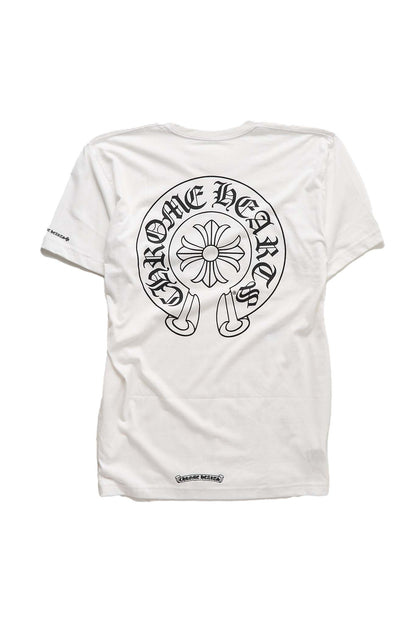 Chrome Hearts Horseshoe Logo White T-shirt
