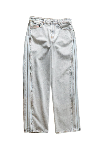 Dissel Side Zipper Grey Denim Jeans