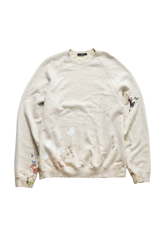 Vuja De Paint Splatter Mud Dye Zorn Crewneck Sweatshirt