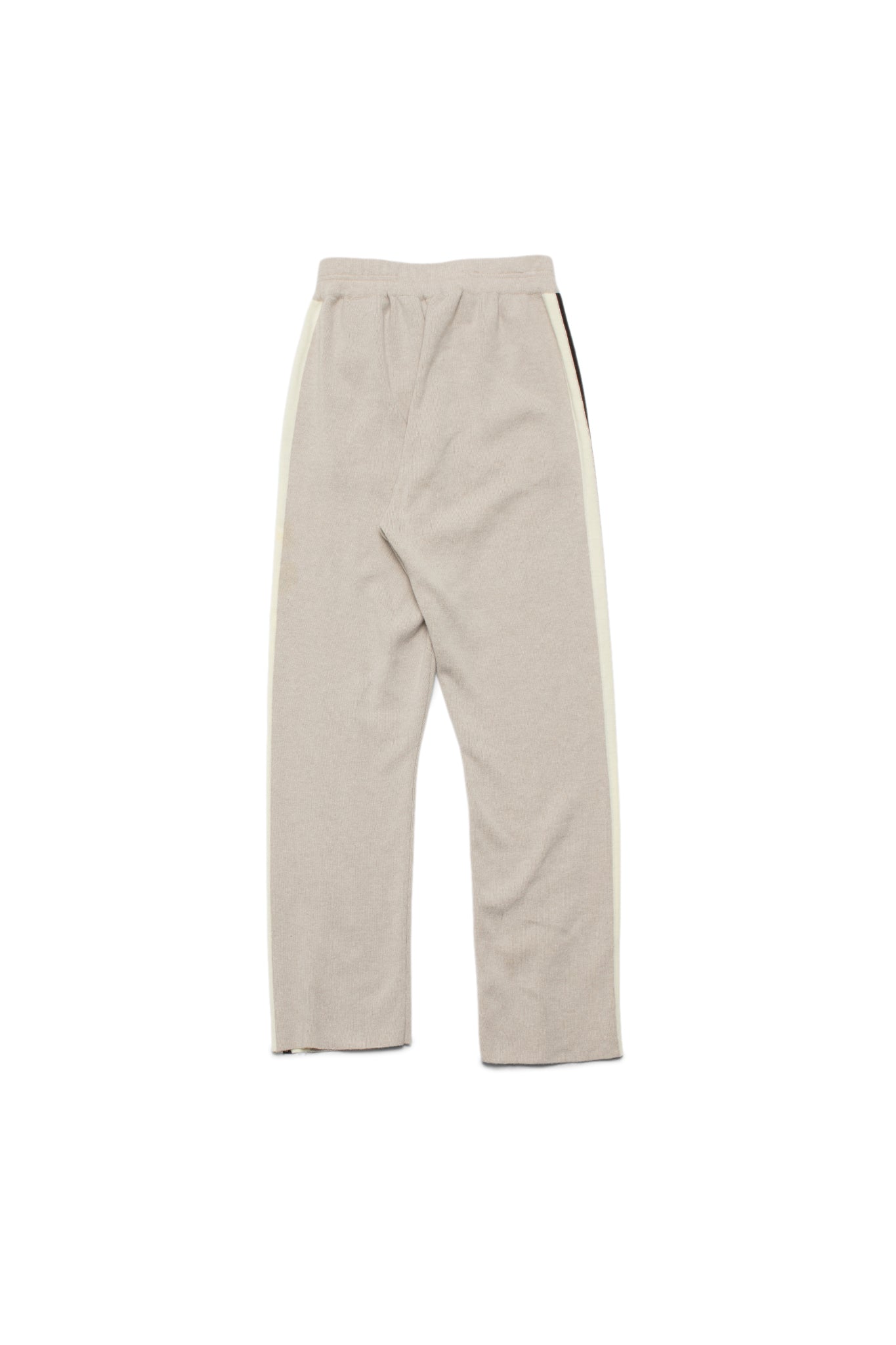Palm Angels Fw24 Classic Logo Knit Track Pants in Light Beige