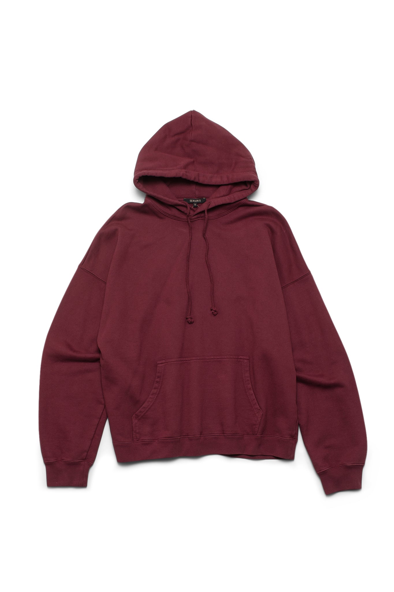 YEEZY Season 5 Single Layer Hoodie in Oxblood