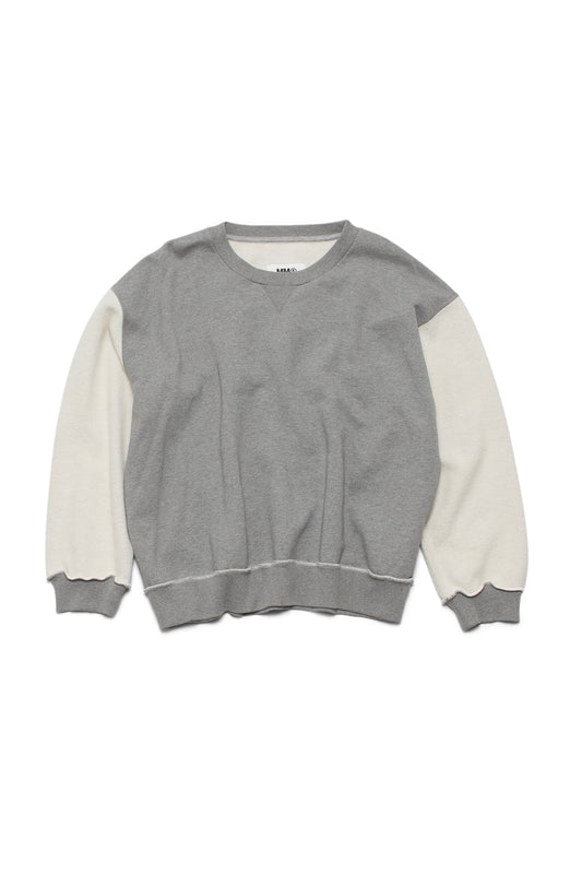MM6 Maison Margiela Colorblock Pattern Crew Neck Pullover