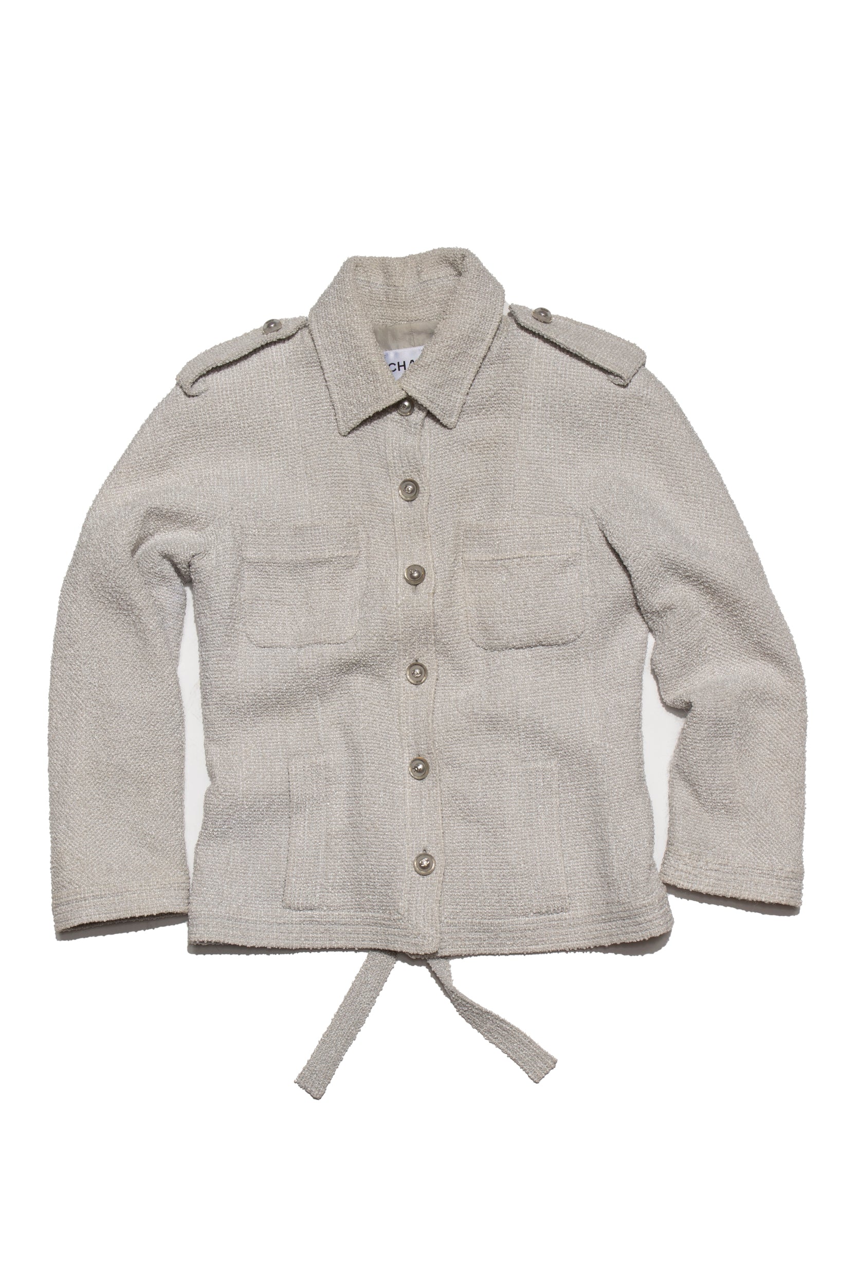 Chanel 16p Grey Tweed Fantasy Jacket - Xia Office