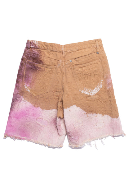 Givenchy Denim Shorts Skate Fit Brown/Pink - Xia Office