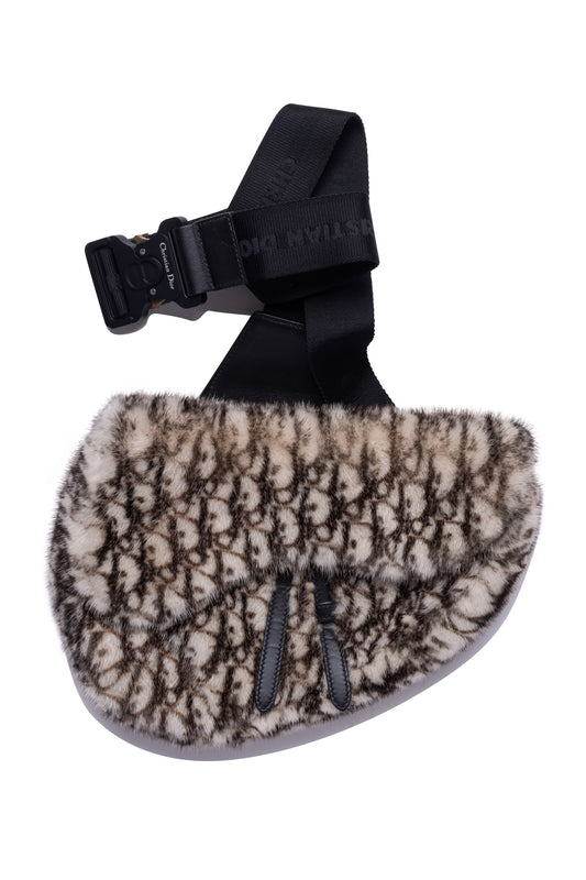 Dior Mink Fur Oblique Mini Saddle Bag - Xia Office