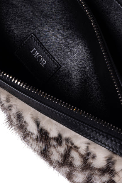 Dior Mink Fur Oblique Mini Saddle Bag - Xia Office