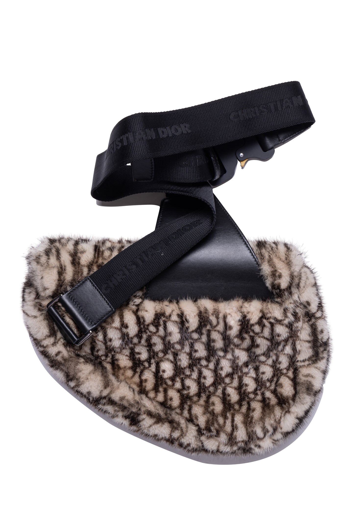 Dior Mink Fur Oblique Mini Saddle Bag - Xia Office