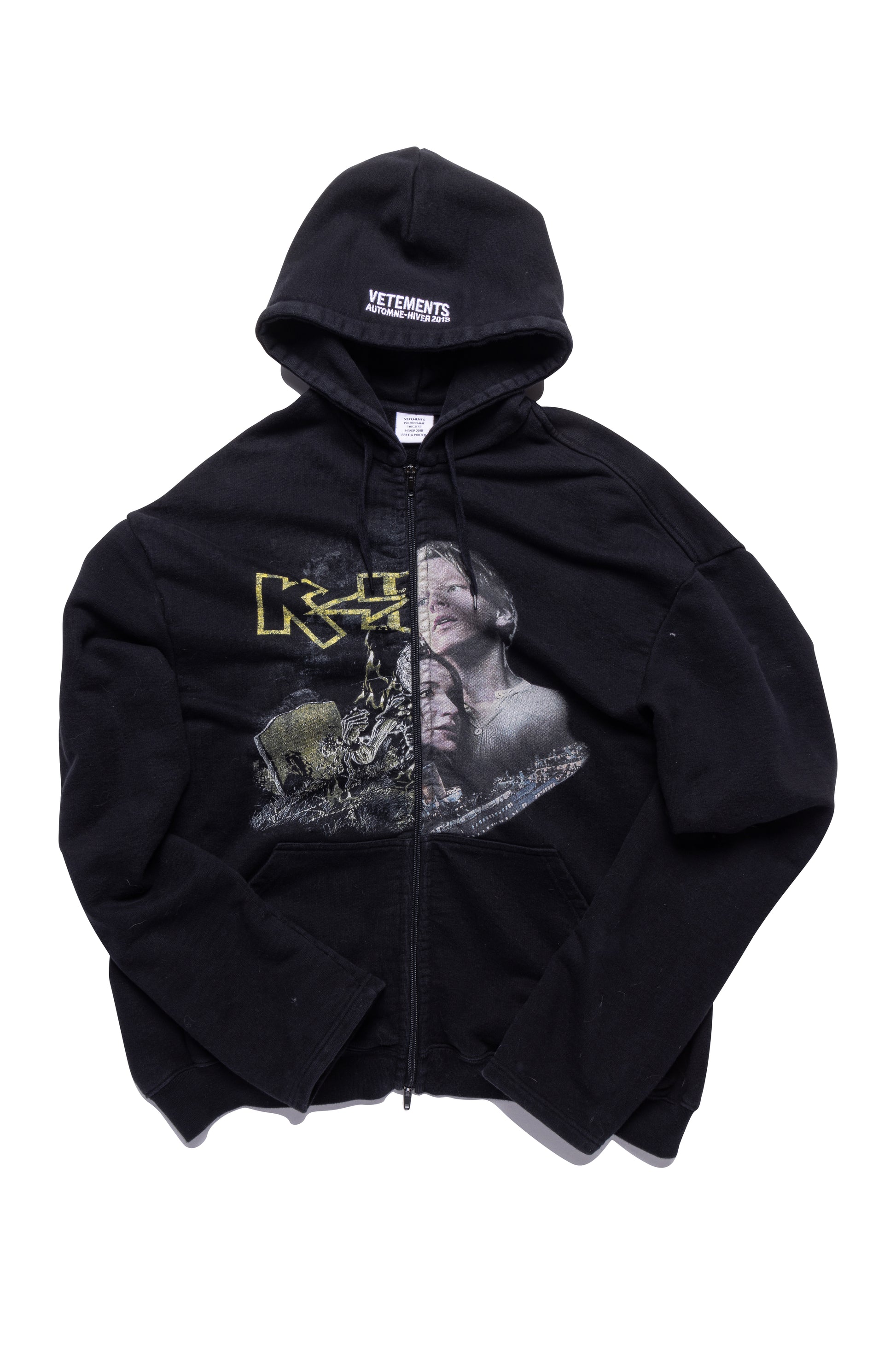 Vetements Titanic Printed Zip-up Hoodie - Xia Office