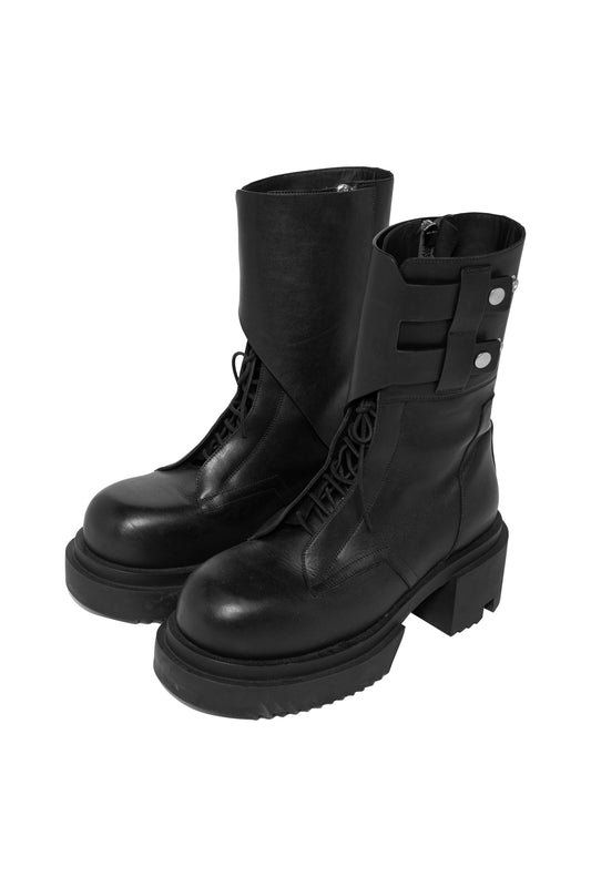 Rick Owens Black Field Bogun Boots - Xia Office