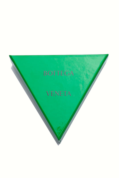 Bottega Veneta Leather Triangle Twist Hoop Earrings - Xia Office