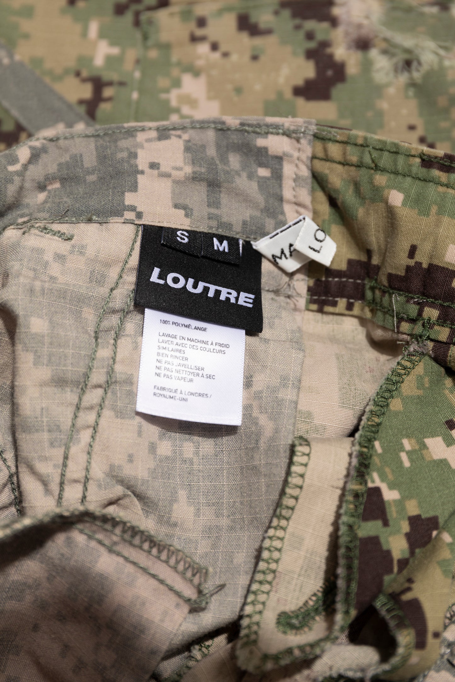 Loutre Wesson Pants in Khaki Camo - Xia Office