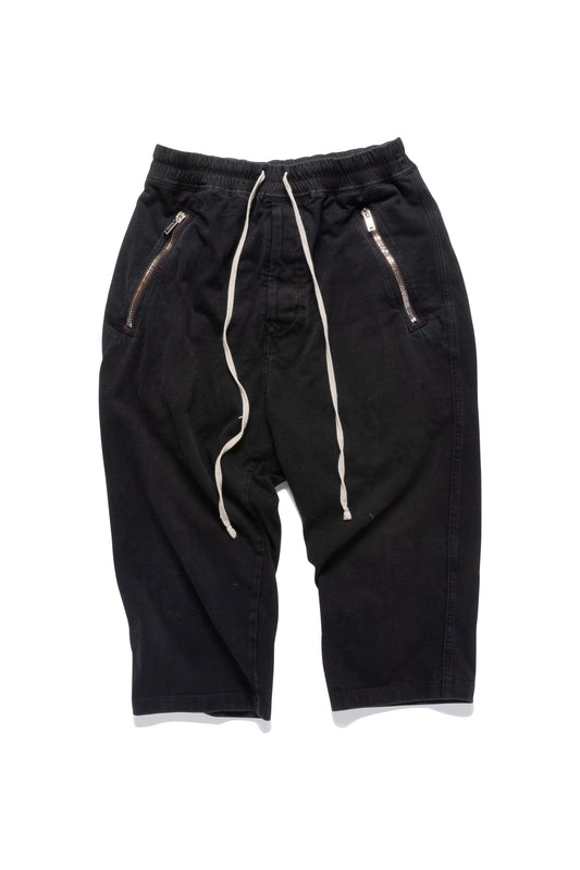 Rick Owens 20SS Cropped Cotton-jersey Sweatpants - Xia Office