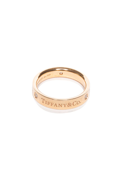 Tiffany & Co 18k Rose Gold Diamond Band - Xia Office
