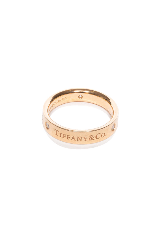 Tiffany & Co 18k Rose Gold Diamond Band - Xia Office